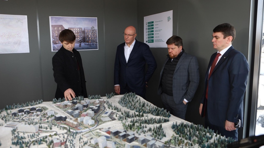 Дмитрий Чернышенко и Дмитрий Вахруков осмотрели строящиеся объекты инфраструктуры Шерегеша